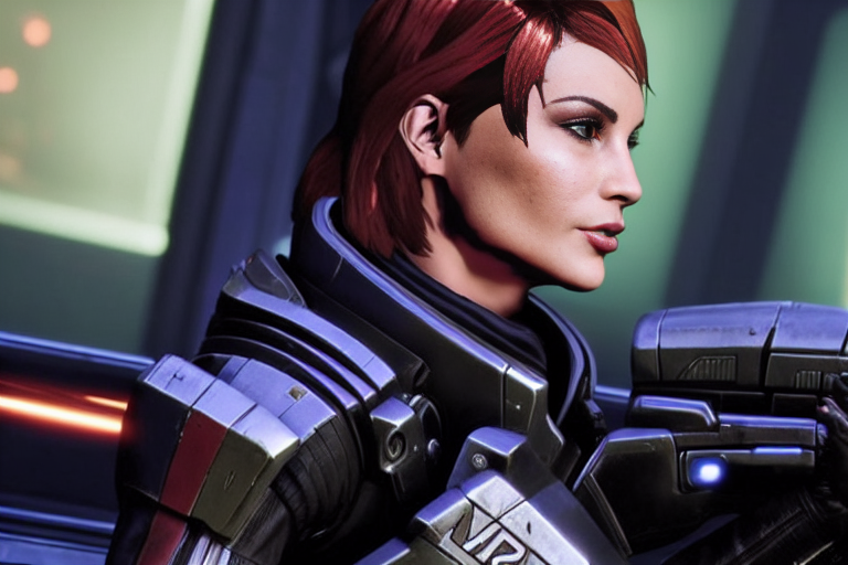 01671-2727223623-a woman running through fiery alien world, epic space battle, ((beautiful hazel eyes)), (femshep face), freckles, action sequenc.png